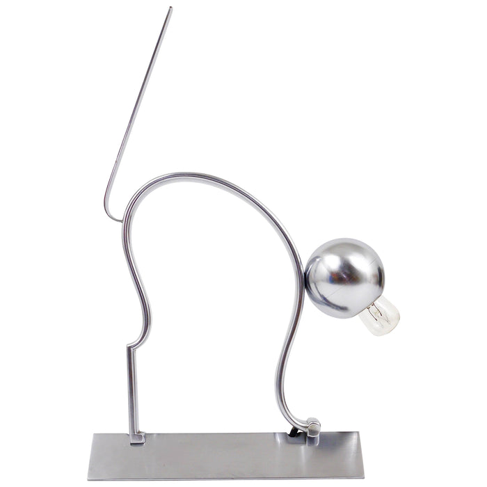 Art déco Tischlampe „Katze“ im Stil von Werkstätte Hagenauer, 1930er-Jahre