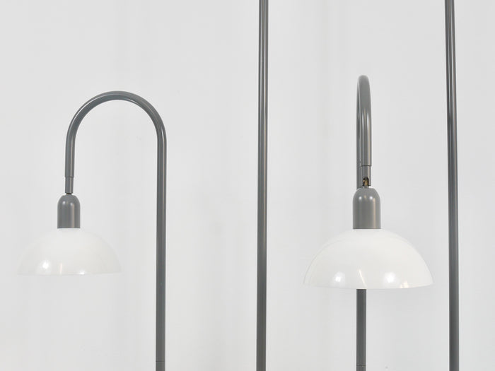 2 postmoderne Stehlampen im Memphis-Stil der 1980er-Jahre, Uplighter, Torchiere, Italien, 1980er-Jahre